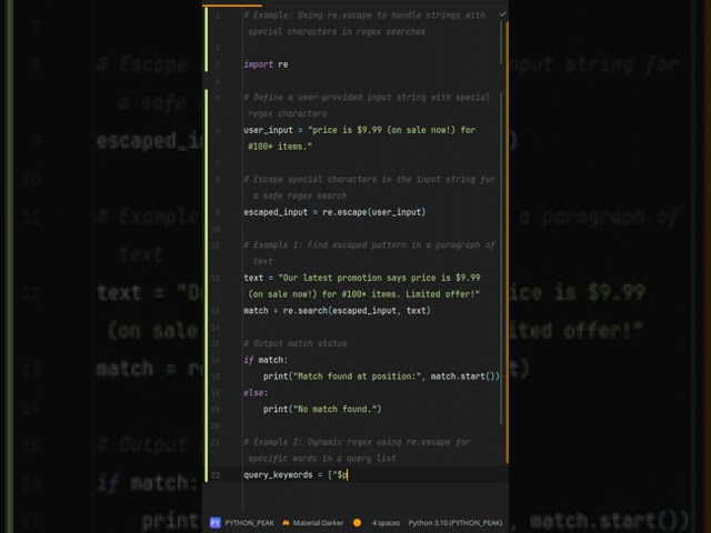 How can re.escape help in regex searches? How Can re.escape Save Your Regex Searches in Python?