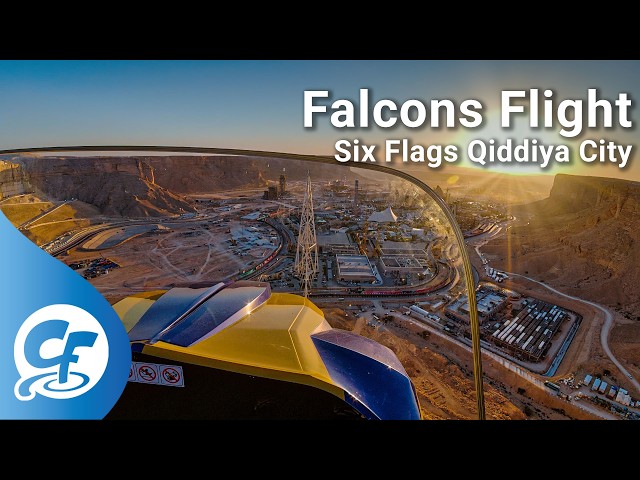 Falcon's Flight front seat on-ride 4K POV Six Flags Qiddiya City