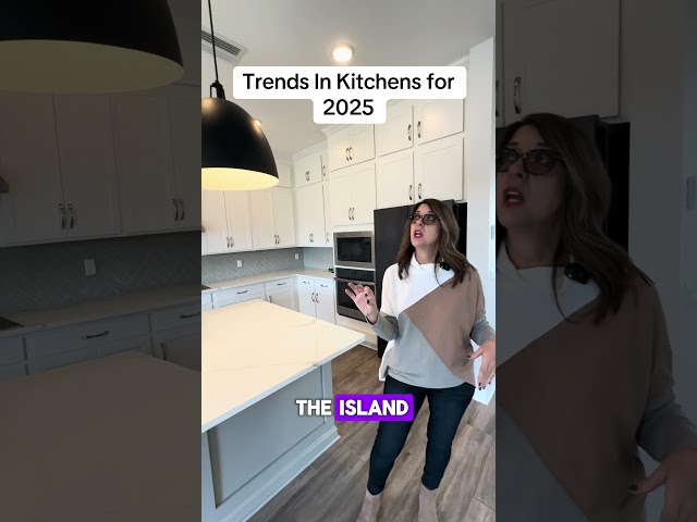 Kitchen Lighting Trends for 2025. No pendants over the island.