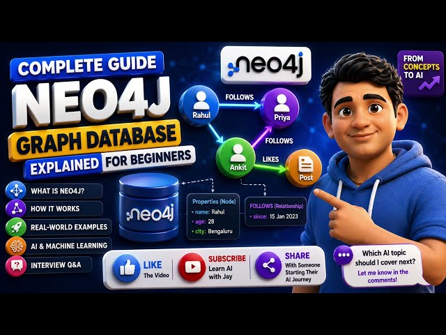 Neo4j Graph Database Crash Course | AI, ML & Real-World Examples