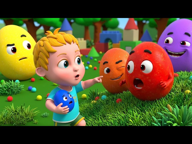 Learning Colors and Numbers Song | Colorful Eggs on the Farm | Nursery Rhymes & Kids Songs