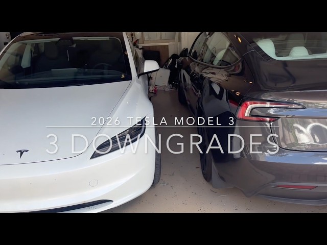 2026 tesla model 3 - 3 downgrades