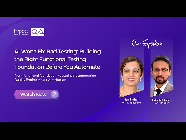 AI Won't Fix Bad Testing: Building the Right Functional Testing Foundation Before You Automate