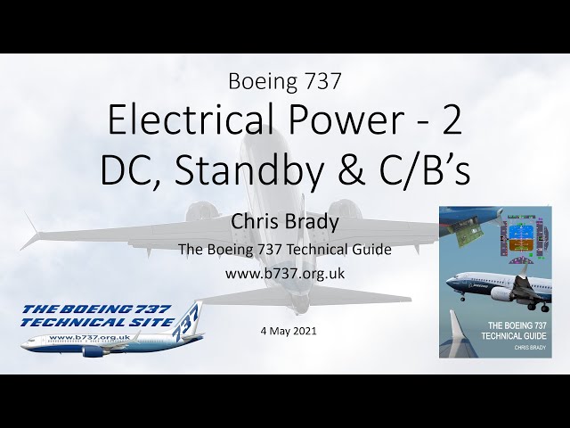 737 Electrics Part 2 - DC Power