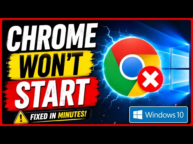 Google Chrome Won't Open Windows 10? Here's the FIX! ( 2026 - 1 Minute Fix )