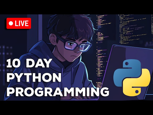 Python Coding LIVE 🧑‍💻 | For & While Loop for Beginners | #python #coding #programming [D010]