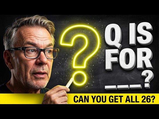 26 Question Challenge | Alphabet Quiz - How Many Will You Miss?