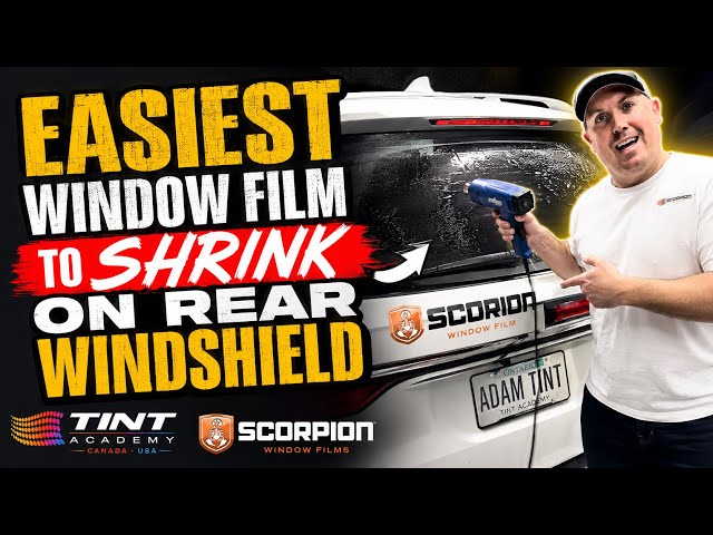 The EASIEST Window Film to Shrink? | Shrinking Scorpion Film on a Rear Windshield