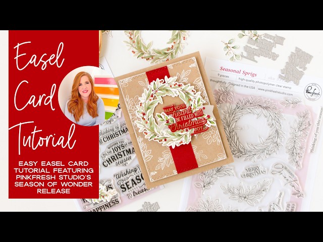 Easy Easel Card Tutorial | Pinkfresh Studio Holiday Cardmaking