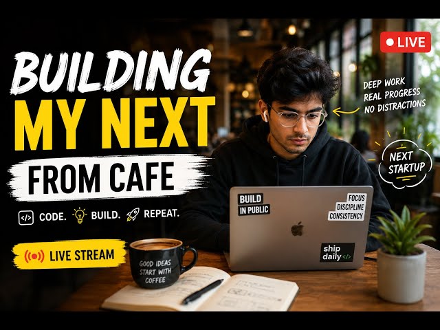 ☕ Building My Next App from a Café | Live Coding & Deep Work