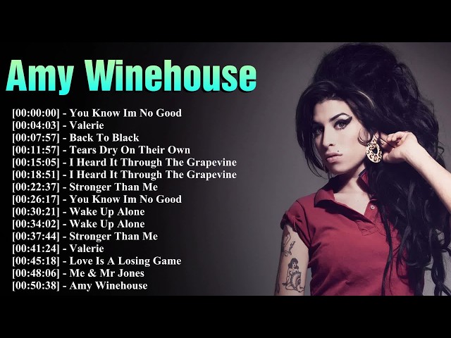 Amy Winehouse Classic Hits – Best Songs and Essential Soul Jazz Music Tracks