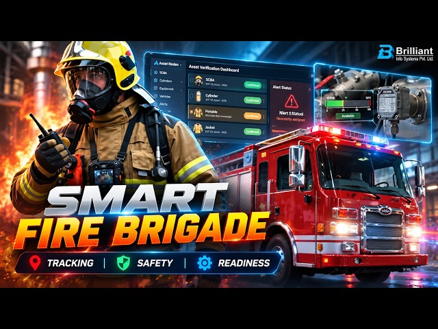 BrilliantIoT Fire Brigade RTLS | Firefighter, Vehicle & Asset Tracking System