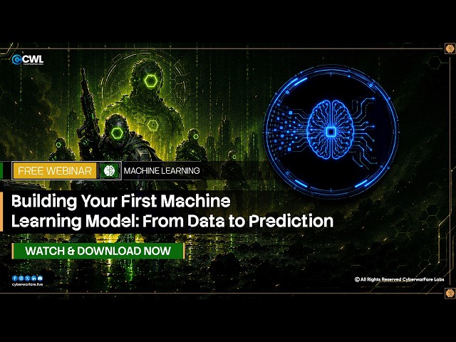 Building Your First Machine Learning Model: From Data to Prediction Live Webinar