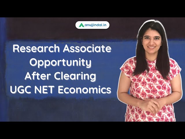 Research Associate Opportunity after Clearing UGC NET Economics - by Saveri Ma'am