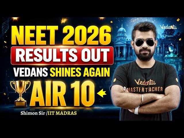 NEET 2026 Results Out Vedans Shines Again 🔥Shimon Sir