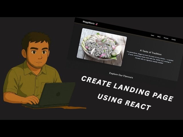 Create Maggie Food Landing Page Using React & Bootstrap  Tech Ka Jadu