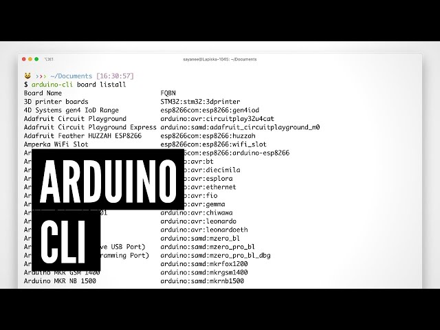 Arduino CLI and the art of command line