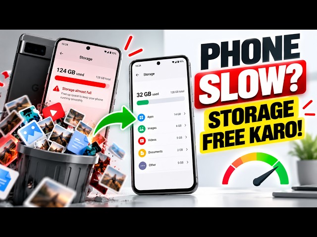 Phone Slow Ho Gaya Hai? Storage Free Karo! 📱 | Google Pixel Tips