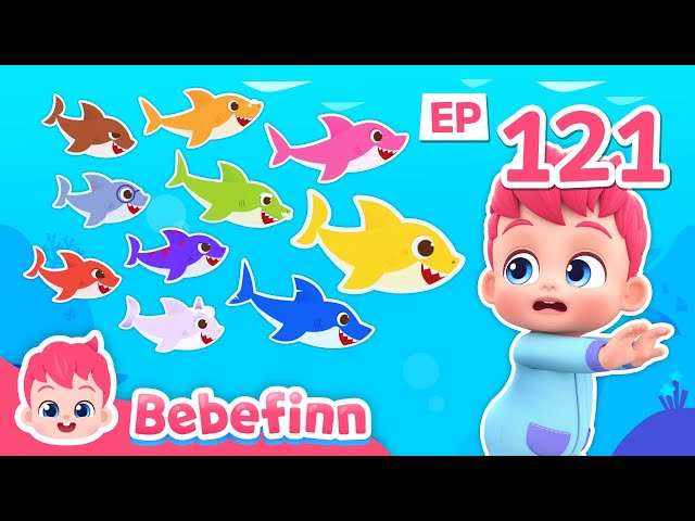 🔟🦈 Ten Little Sharks | EP121 | Bebefinn Nursery Rhymes for Kids