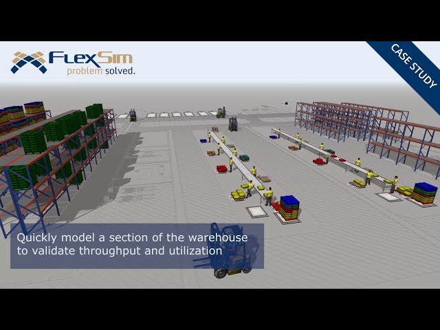 FlexSim Case Study: Sortation Line Analysis