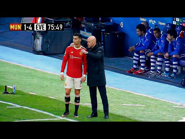 When Cristiano Ronaldo Substituted & SHOCKED Erik Ten Hag
