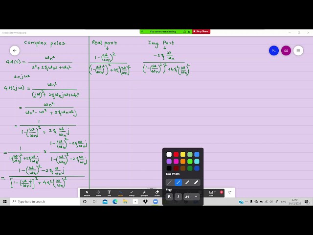 Video 3: Bode plot: Second order poles/zeros
