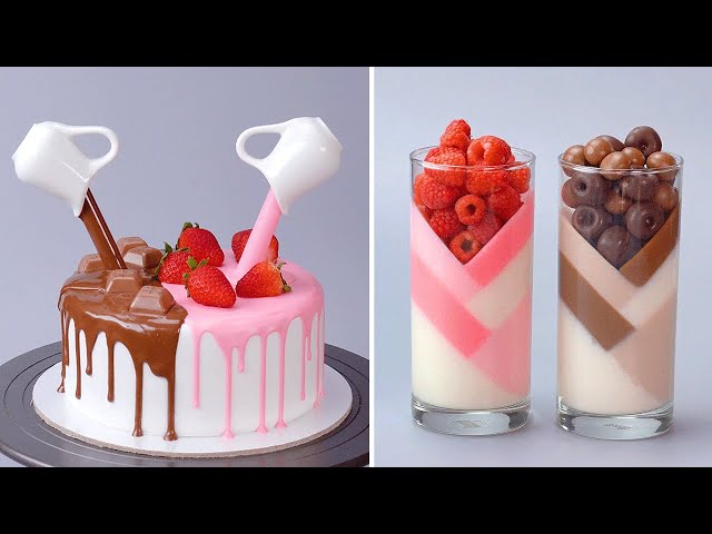 Quick & Easy Homemade Colorful Dessert Tutorials | So Tasty Chocolate Cake Decorating Ideas