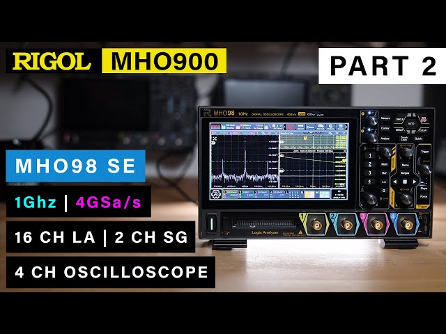 [PART 2] RIGOL MHO98/MHO900 ⭐ 1Ghz 🔹 4GSa/s 🔹 Dual 100Mhz SG 🔹 LA 🔹 Full Licenses