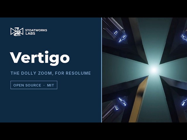 Vertigo — the dolly zoom as a Resolume plugin (free, open source)