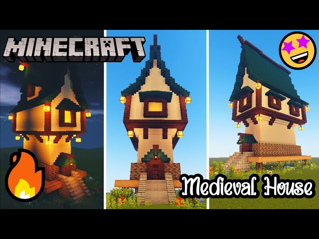 How to build minecraft medieval house | Tutorial