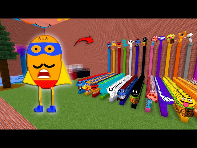 Incredibox Sprunki OC Mr. Potato In Colored Lines Minecraft PE MOD