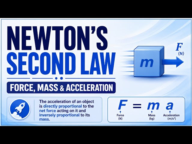 Newton's Second Law | Force, Mass & Acceleration Explained | Uplatz