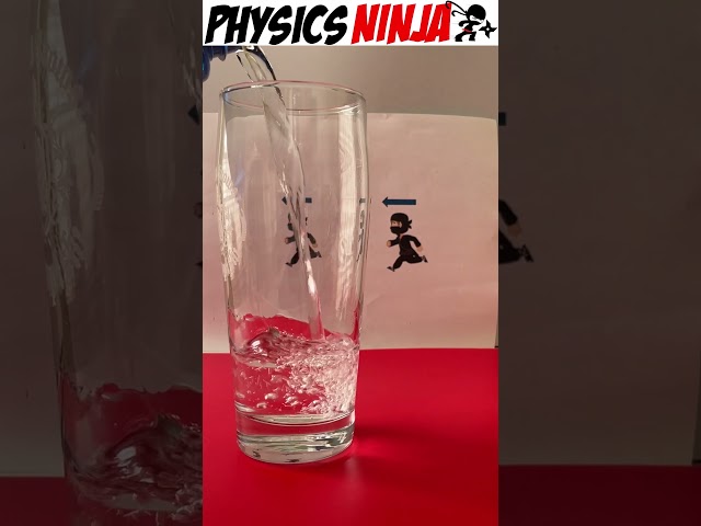Index of Refraction Demo:  Bending light #physics #experiment  #physicsninja