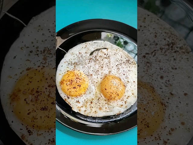 Egg Bullseye in 1min / Easy Recipe #shorts