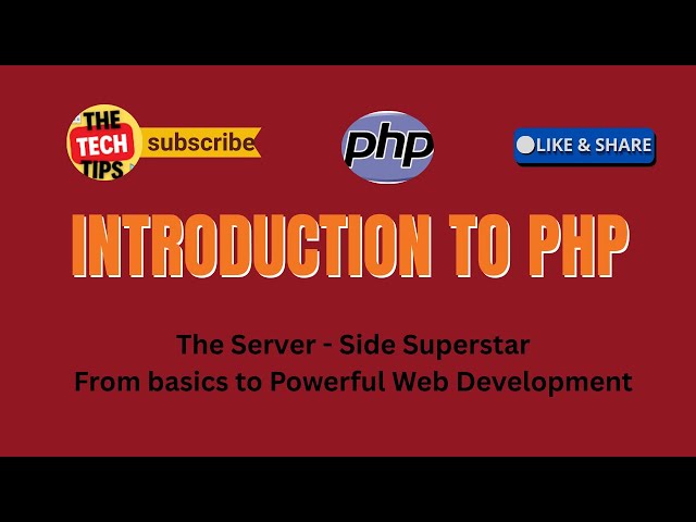 PHP Introduction – Learn PHP Basics for Beginners