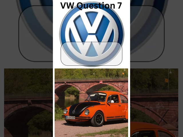 VW Knowledge Test Q7  #carquiz #motortrivia #automobile #volkswagen