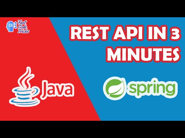 How to create a Java Spring Boot REST API in 3 Minutes