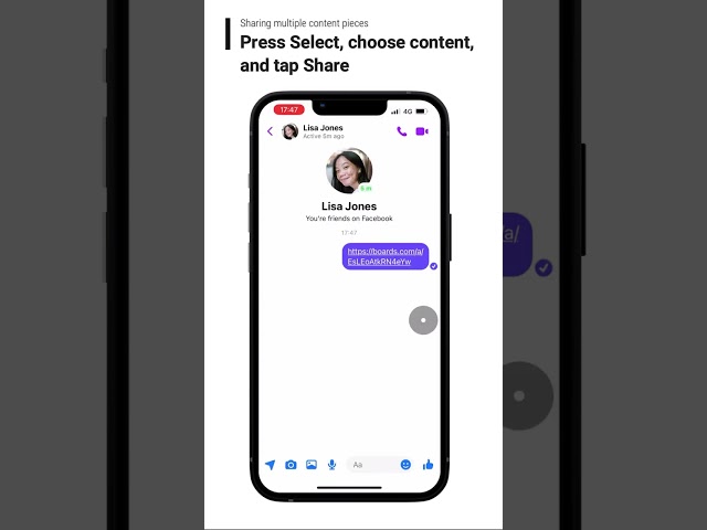 Share Content from the App iOS | Boards App