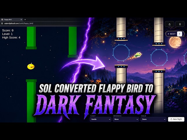 I Asked GPT-5.6 to Turn Flappy Bird Into Dark Fantasy