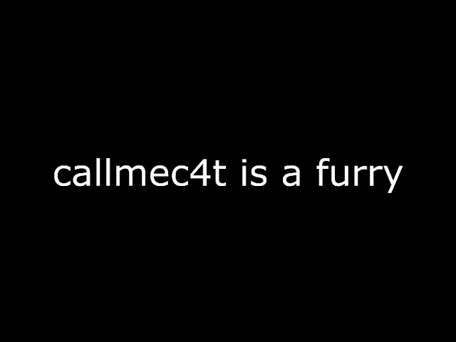 CallMeC4T is a furry