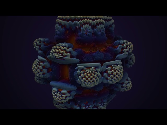 Molten Cathedral — 1 Hour Flying Over a 3D Fractal (Mandelbulb, GPU Raymarched)