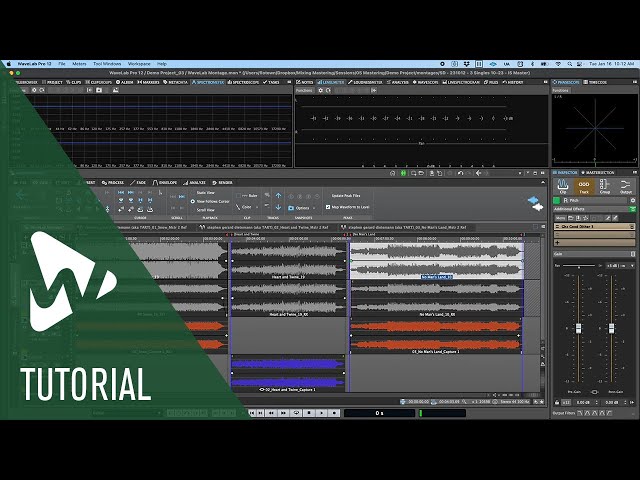 Overview of the Audio Montage in WaveLab Pro | Tutorials
