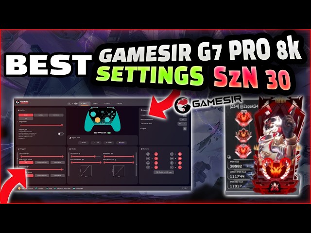 The BEST Apex Legends Settings for GameSir G7 Pro 8K (Season 30)