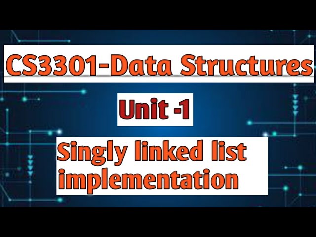 Singly linked list implementation in data structures tamil||CS3301||Anna university reg-2021.#cse