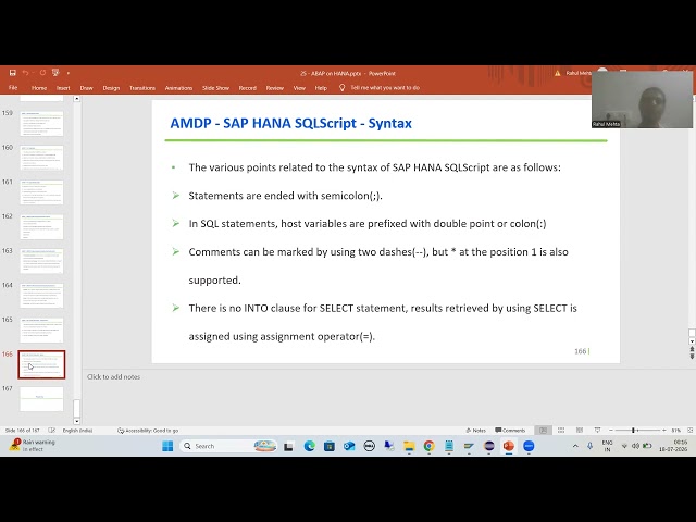 135 - ABAP on HANA - AMDP - SAP HANA SQLScript - Introduction & Syntax