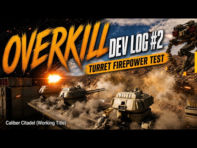 How Powerful Are These Fortress Turrets? | Caliber Citadel Dev Log #2