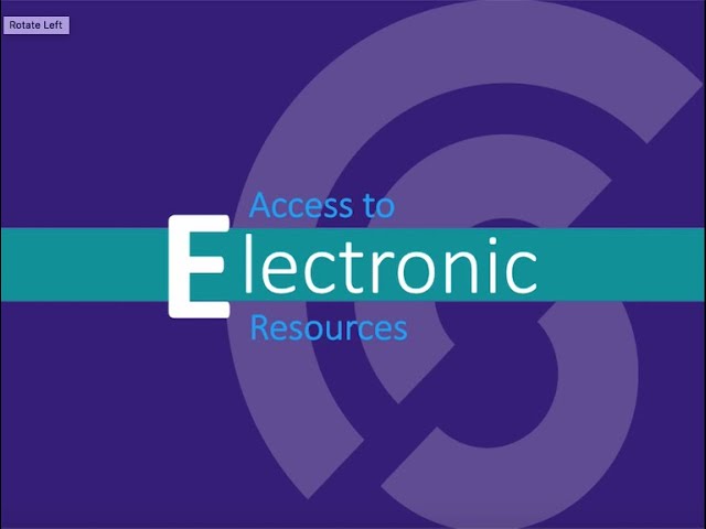 Access to electronic resources