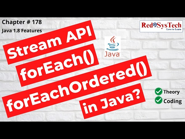 Java 8 forEach Method Interview Questions | Stream API Examples in Eclipse | Red9SysTech
