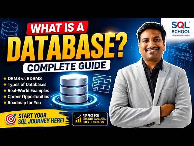 🔥 What is a Database Complete Guide 2026  SQL Server Course