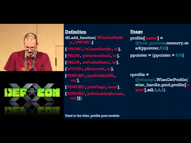DEF CON 20 - David "thelightcosine" Maloney - Weaponizing the Windows API